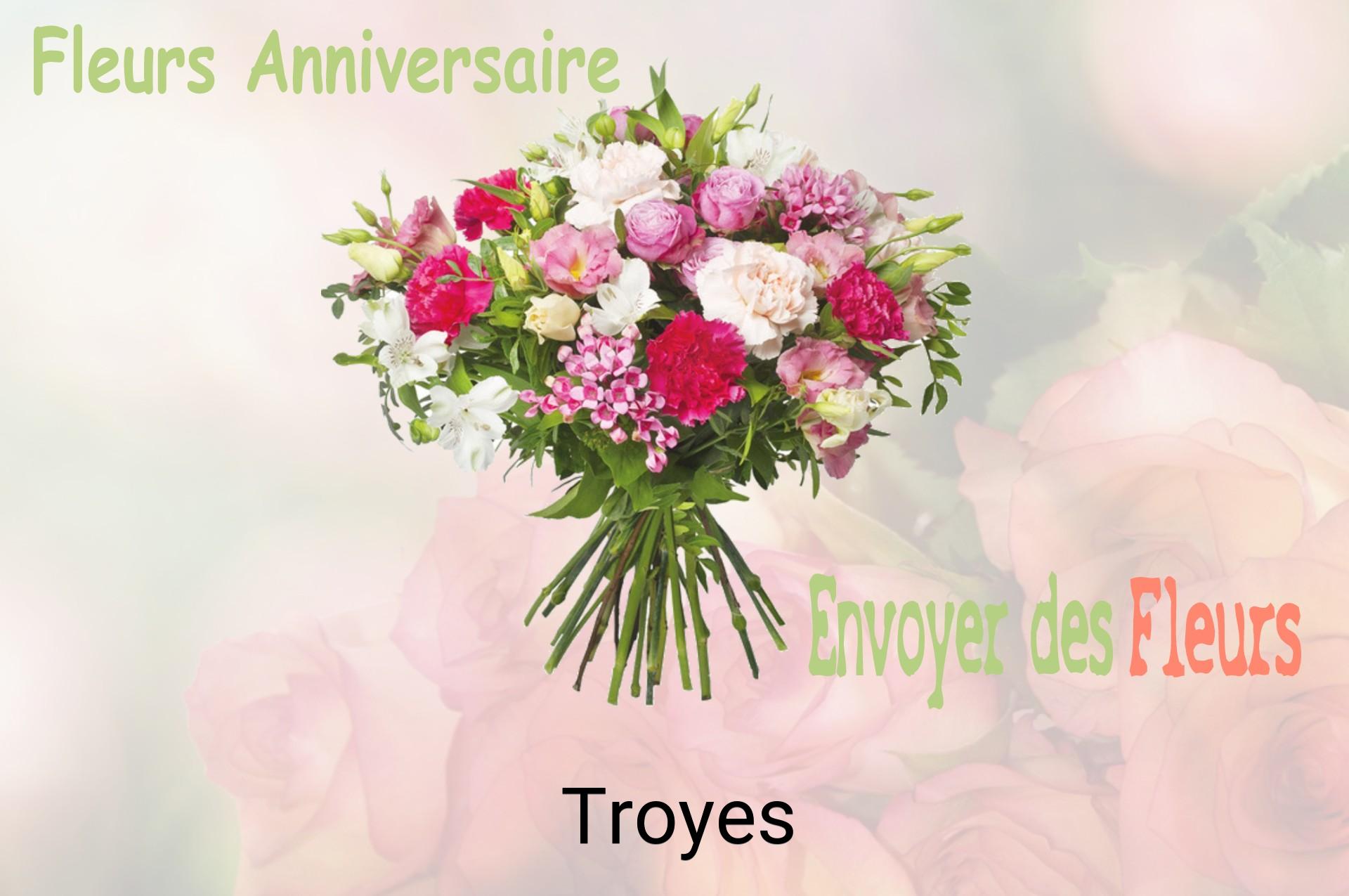Bouquet de fleurs d’anniversaire livré à Troyes