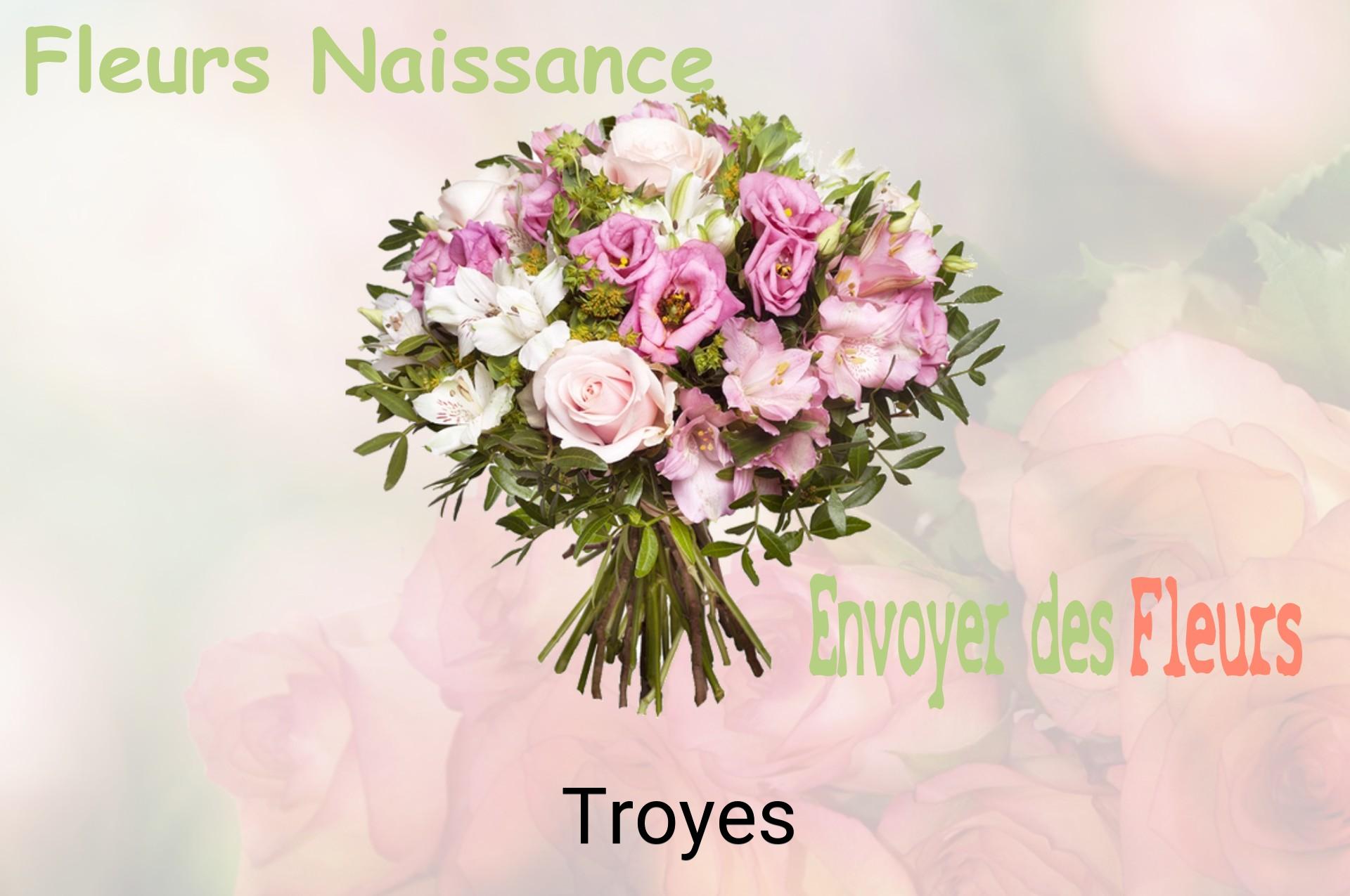 Bouquet de fleurs de naissance livré à Troyes